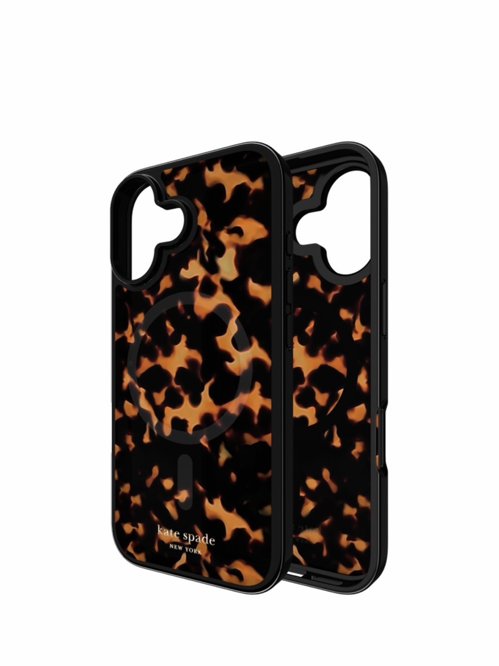 iPhone 17 kate spade Tortoiseshell Acrylic Phone Case in Brown and Black - Picture 5 of 5